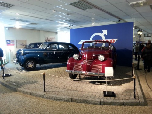 På museet var det mange staselige Volvoer fra tidligere tider